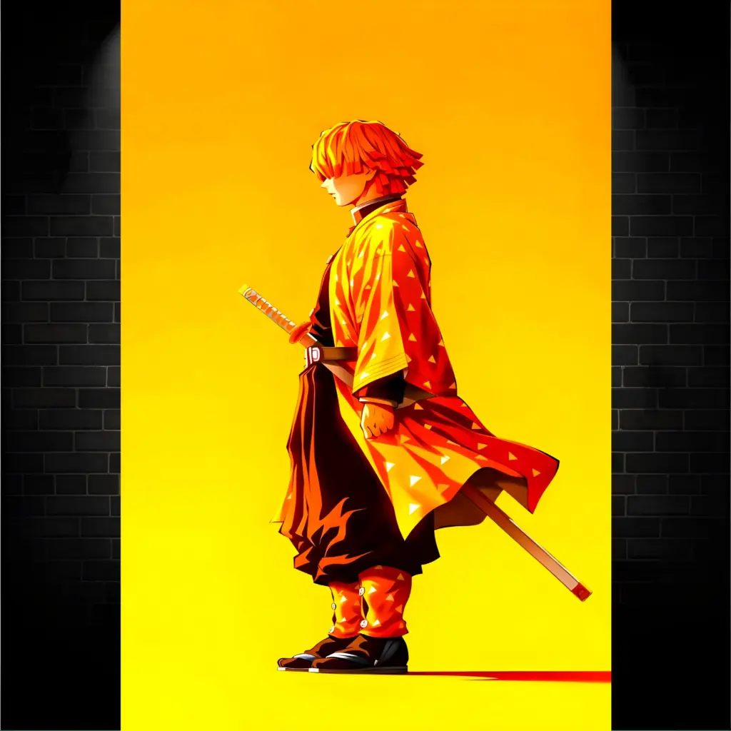 Zenitsu Agatsuma, Demon Slayer, Anime, [A-0016]