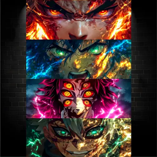 4in1 Face Expression, Demon Slayer, Anime, [A-0051]