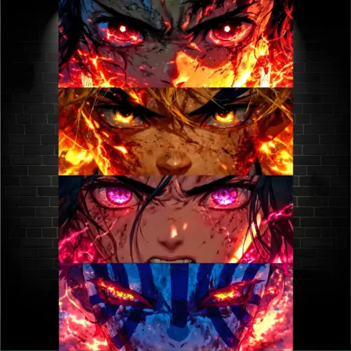 4in1 Face Expression, Demon Slayer, Anime, [A-0052]